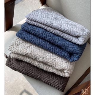 khăn tắm MJ dệt theo kiểu Jacquad xuất dư, Trám, 70x140cm