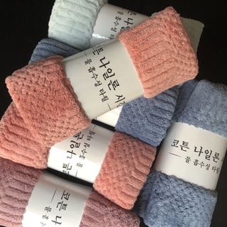 Khăn Mặt Lông Cừu, KT 30x50cm, Hạt Gạo