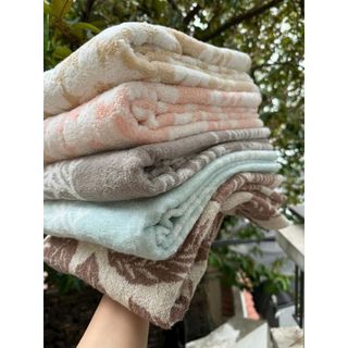 Khăn tắm hoa văn MJ xuất nhật, KT 70x140, nặng 400g