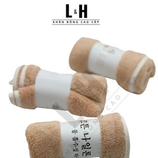 Khăn Mặt Lông Cừu Cao Cấp, Kẻ Viền Chìm, KT 30x50cm