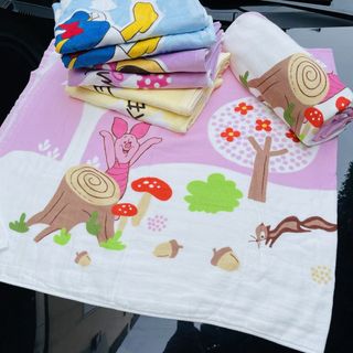 Khăn tắm trẻ em cỡ lớn MJ, chất liệu cotton cao cấp, Xuất Nhật