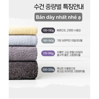 Khăn Tắm Cao Cấp Xuất Dư Theo Tiêu Chuẩn Mỹ, KT 40x80cm, nặng 200g