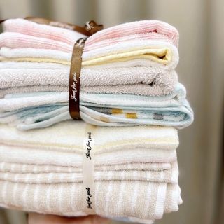 Combo 6 chiếc khăn tắm, lau đầu xuất nhật MJ, KT 35x85cm Mix màu