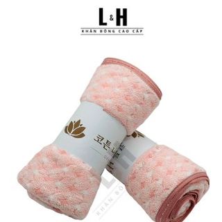 Khăn tắm lông cừu cao cấp, Hoa trám nhỏ, KT 50x100cm