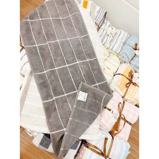 Combo 6 chiếc khăn tắm, lau đầu xuất nhật MJ, KT 35x85cm Mix màu