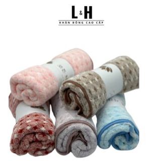 Khăn tắm lông cừu cao cấp, Hoa trám nhỏ, KT 50x100cm
