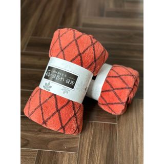 Khăn Tắm Lông Cừu Kẻ, Viền To, KT 70x140cm Nặng 350g