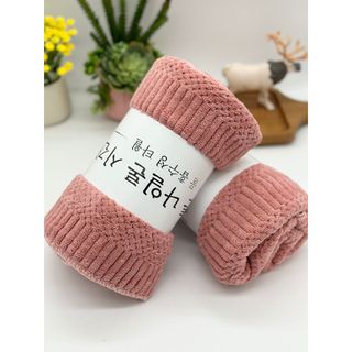 Khăn Tắm Lông Cừu Cao Cấp, Hạt Gạo, KT 70x140cm