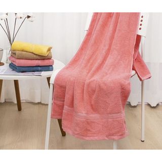 Khăn Tắm 100% Cotton Cao Cấp SET 60x120cm (320gr) Kháng Khuẩn Đủ Màu Sắc Mềm Mại, Thấm Hút Hiệu Quả