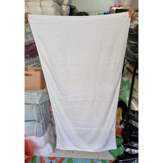 Khăn Tắm Trắng Khách Sạn 60x120cm, Sợi Cotton Xuất Dư, nặng 300g