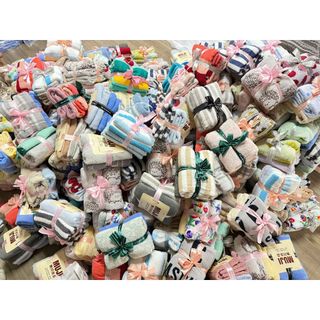 Set 5 khăn tắm, gội MJ xuất nhật quà tặng sang trọng, KT 35x90cm