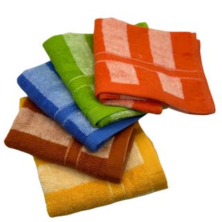 Khăn Mặt Cotton Kẻ Sọc HANOITEX, KT 30*50 cm