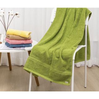 Khăn Tắm Cỡ Lớn SET 70x140cm (450gr) Cotton Kháng Khuẩn Mềm Mại, Thấm Hút