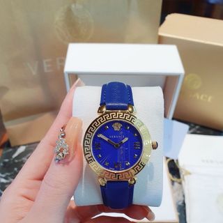 ĐỒNG HỒ NỮ CAO CẤP VERSA MEDUSA DÂY DA MẶT TRÒN VÂN TIA