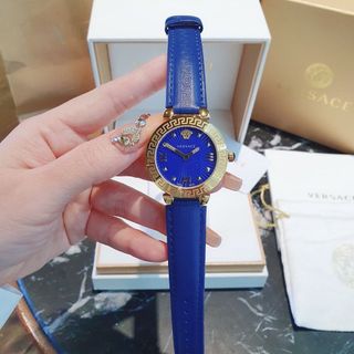 ĐỒNG HỒ NỮ CAO CẤP VERSA MEDUSA DÂY DA MẶT TRÒN VÂN TIA