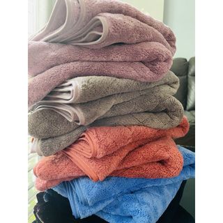 Khăn Tắm Lông Cừu Chám Chìm, KT 50x100cm