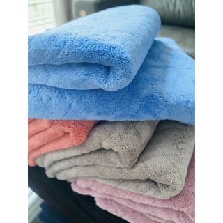Khăn Tắm Lông Cừu Chám Chìm, KT 50x100cm