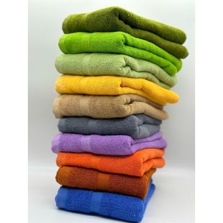 Khăn Lau Đầu Cotton, Khăn Lau Tóc Nhiều Màu, KT 34*80cm