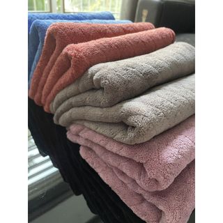 Khăn Tắm Lông Cừu Chám Chìm, KT 50x100cm