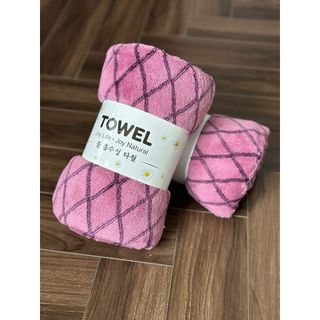 Khăn tắm lông cừu cao cấp, Hoa trám nhỏ, KT 70x140cm