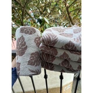 Khăn tắm Nhật MJ, dày, sang trọng, hoa nở, KT 60x120cm, 300g