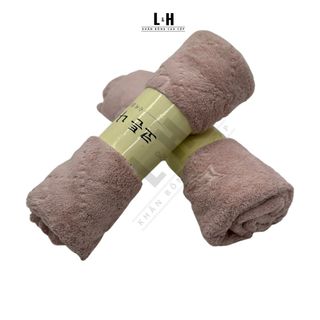 Khăn Tắm Lông Cừu, Hoa Văn Chìm Hình Gấu KT 50x100cm, nặng 200g