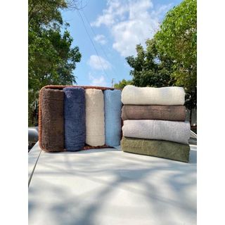 Khăn tắm Uni xuất nhật, 290g, KT 60x120cm, cotton, dày dặn