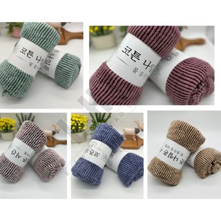 Khăn Tắm Lông Cừu Siêu Mềm, Mẫu Kẻ, Kt 70x140cm