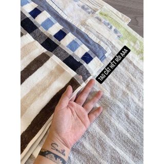 Set 10 chiếc khăn mặt vuông MJ siêu mềm, KT 34x34