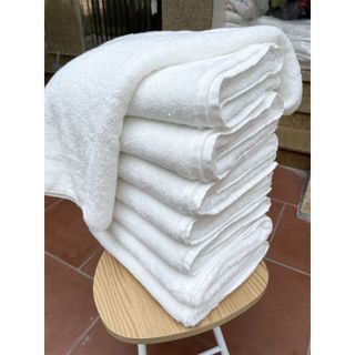 Khăn tắm trắng cho khách sạn, nhà nghỉ bình dân, MJ cao cấp