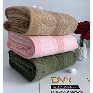 Khăn Tắm Sợi Tre Cao Cấp Xuất Dư, Mềm Mại, Màu Sắc Nhã Nhặn, KT 60x120cm, nặng 350g