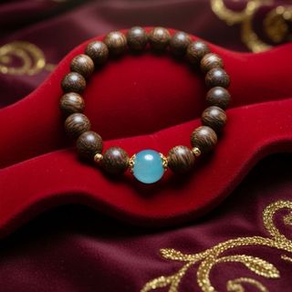 Trầm hương 108 hạt mix túi tiền 3 màu