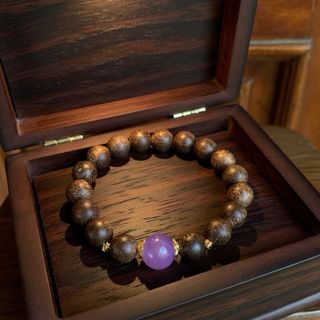 Trầm hương 108 hạt mix túi tiền 3 màu