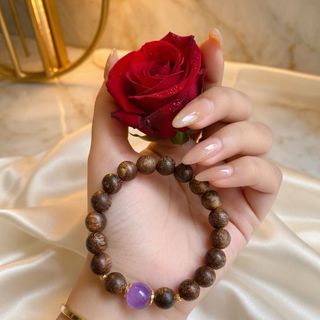 Trầm hương 108 hạt mix túi tiền 3 màu