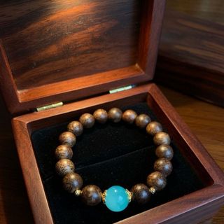 Trầm hương 108 hạt mix túi tiền 3 màu