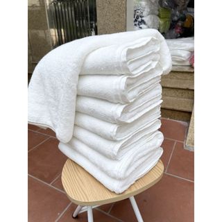 Khăn tắm trắng khách sạn MJ Cao cấp, KT 70x140cm