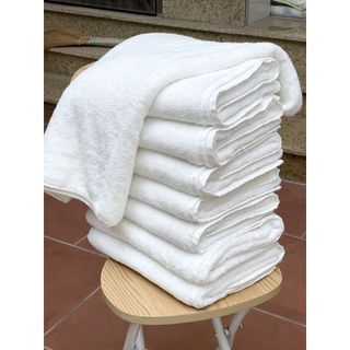 Khăn tắm trắng khách sạn MJ Cao cấp, KT 70x140cm