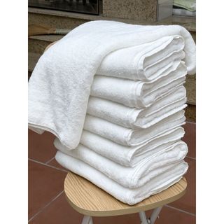 Khăn Tắm Trắng Khách Sạn MJ Cao Cấp, KT 70x140cm