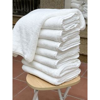 Khăn tắm trắng khách sạn MJ Cao cấp, KT 70x140cm