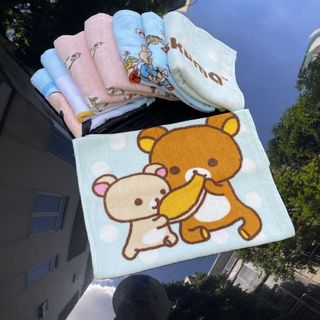 Set 3 Khăn tắm, gội, lau đầu cho em bé, in hình con vật cute, KT 35x80cm