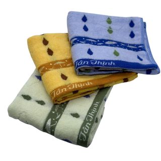 Khăn mặt cotton Tân Thịnh (new), hoa văn chiếc ô, KT 30x50cm