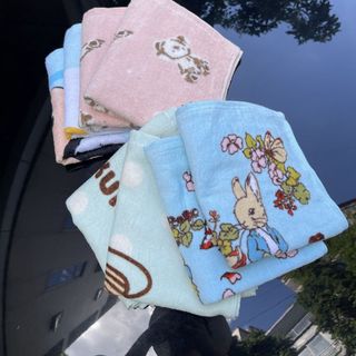 Set 3 Khăn tắm, gội, lau đầu cho em bé, in hình con vật cute, KT 35x80cm