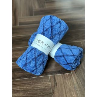 Khăn Tắm Lông Cừu Cao Cấp, Kẻ Mờ, KT 50x100cm