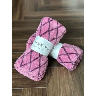 Khăn Tắm Lông Cừu Cao Cấp, Kẻ Mờ, KT 50x100cm