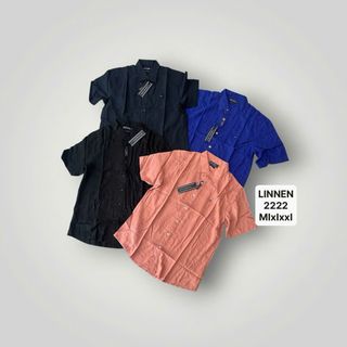 Sơ mi tay ngắn nam - linen - TM