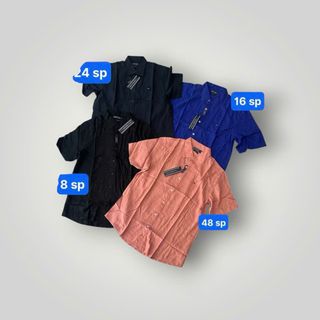 Sơ mi tay ngắn nam - linen - TM