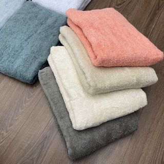 [Rẻ đẹp] Set 2 chiếc khăn tắm, KT 60x120, 210g, MJ cotton Organic xuất Nhật