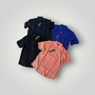 Sơ mi tay ngắn nam - linen - TM