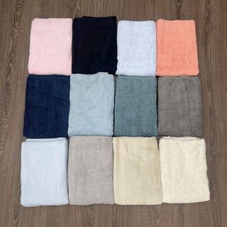 [Rẻ đẹp] Set 2 chiếc khăn tắm, KT 60x120, 210g, MJ cotton Organic xuất Nhật