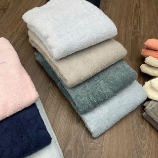 [Rẻ đẹp] Set 2 Chiếc Khăn Tắm, KT 60x120cm_210g, MJ cotton Organic Xuất Nhật